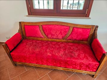 Divano letto antico ottomana Art Deco fine 1800