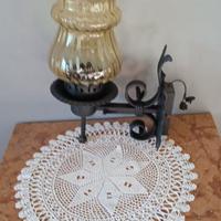 applique da esterno, in ferro battuto,