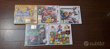 lotto 5 giochi Nintendo 3ds mario e luigi ITALIANO