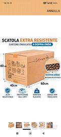 Scatole per trasloco 60x40x40 - 10 pz