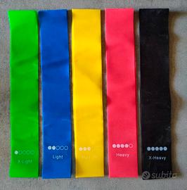 Fasce elastiche colorate - 5 pezzi