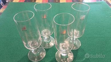 set 4 flute/calici cristallo by Bormioli
