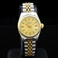 Rolex Oyster Perpetual Date lady steel gold 6917