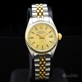 Rolex Oyster Perpetual Date lady steel gold 6917