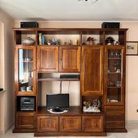 Mobile soggiorno stile classico in legno massello