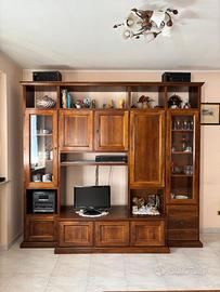 Mobile soggiorno stile classico in legno massello