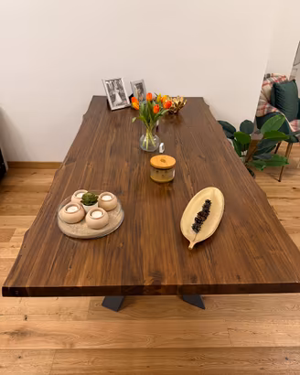 Tavolo legno cambe di ferro