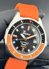 Squale Matic S Orange Mosaic Rubber - Nuovo