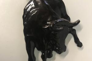 EMBLEMA, TARGHETTA LOGO ORIGINALE LAMBORGHINI
