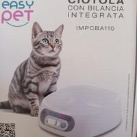 ciotola per cani e gatti con bilancia integrata 