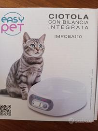 ciotola per cani e gatti con bilancia integrata 
