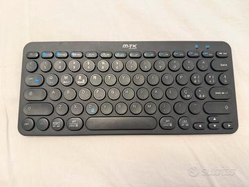 Tastiera wireless Bluetooth tasti tondi QWERTY