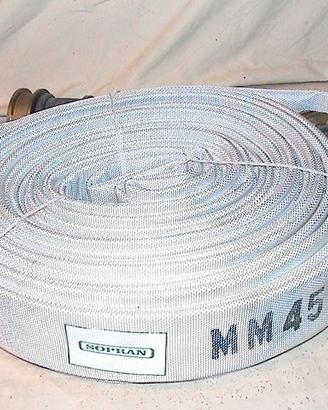 Lancia antincendio 40 cm in ottone con tubo piatto