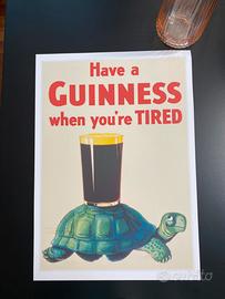 Poster birra Guinness quadro Pub birreria