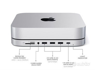 Mac Mini M2 256GB+8GB  2023 + HUB Satechi + 256GB