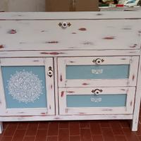 mobile bagno shabby chic lavorato 3d