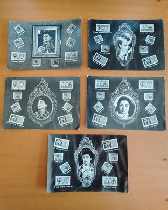 lotto cartoline "Il linguaggio dei francobolli" 