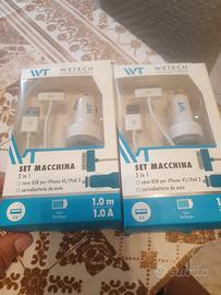 set caricabatterie auto 