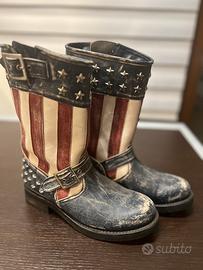 Stivali Sendra biker American flag