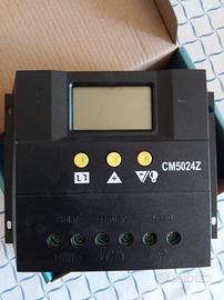 Regolatore pannello solare 12/24 V con lcd da 50A