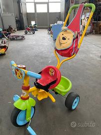 Triciclo Smoby con maniglione di Winnie the Pooh