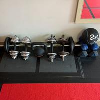 Manubri + Bilanciere + Kettlebell + Pesi Home Gym