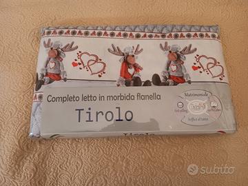 completo letto in morbida flanella