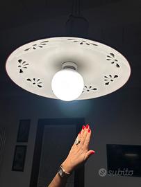 Lampadario artigianale in ceramica