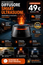diffusore smart ultrasuoni per automobili