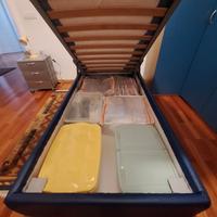 Letto singolo con contenitore + materasso