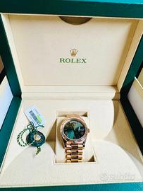 ROLEX DAY DATE ORO ROSA 40 MM VERDE OLIVA