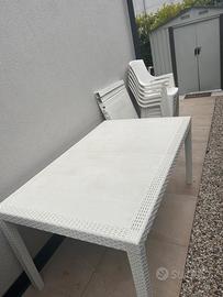 SET  GIARDINO BIANCO - per 6-10 persone