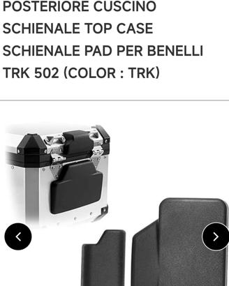 top case schienale Benelli TRK 502