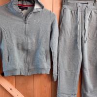 Set Tuta maglia felpa con cappuccio zip Pantaloni 