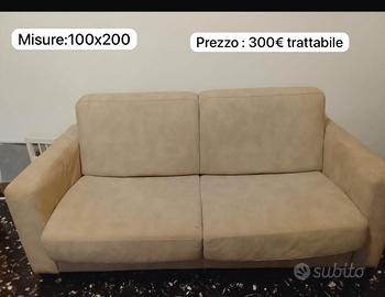 Divano lavabile con letto matrimoniale estraibile