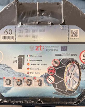 Catene da neve misura 60 - 9 mm