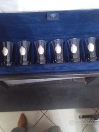 bicchierini cn medaglione in argento 