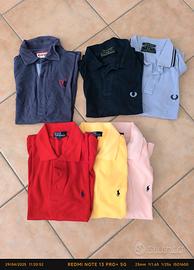 STOCK POLO RALF LAUREN-FRED PERRY (LEGGERE SOTTO) 