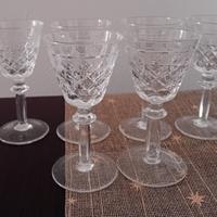 6 calici di cristallo