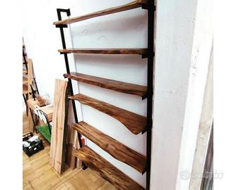 Libreria legno massello di noce nazionale 130 x 20