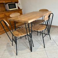 Tavolo cucina e 4 sedie KASANOVA 110x75x70