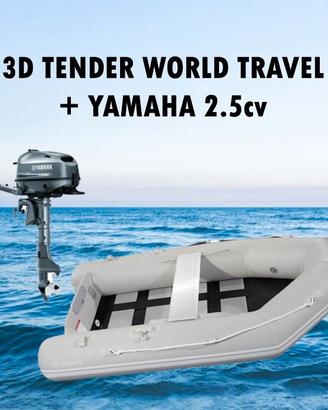 3D Tender World Travel + Yamaha 2.5cv