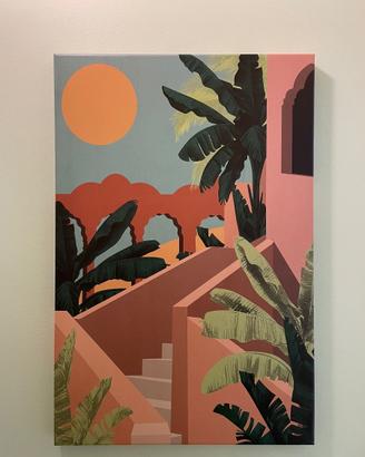 Stampa su tela esotica 60x90cm