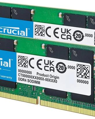 Crucial 16GB 2x8GB DDR4 3200MHz SODIMM RAM Laptop