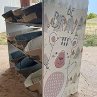 Scaffale porta giochi cameretta bambino infanzia