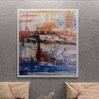 Quadro astratto dipinto su tela unico originale