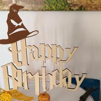 compleanno  tema Harry Potter in legno