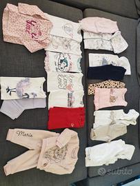 Lotto abbigliamento bambina inverno 6 mesi 68 cm