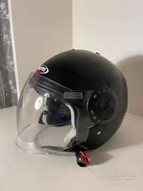 Casco Jet Caberg Riviera, Nero Opaco, Omologato E3