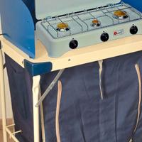 Mobiletto  porta fornello da campeggio